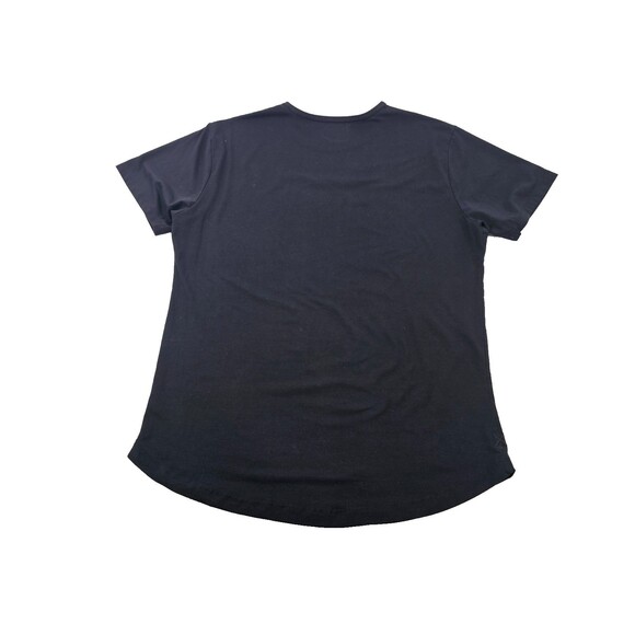 CUTS Men's XL Curve-Hem Short Sleeve Basic Black Tee T-Shirt Shirt Top EUC - Picture 3 of 5
